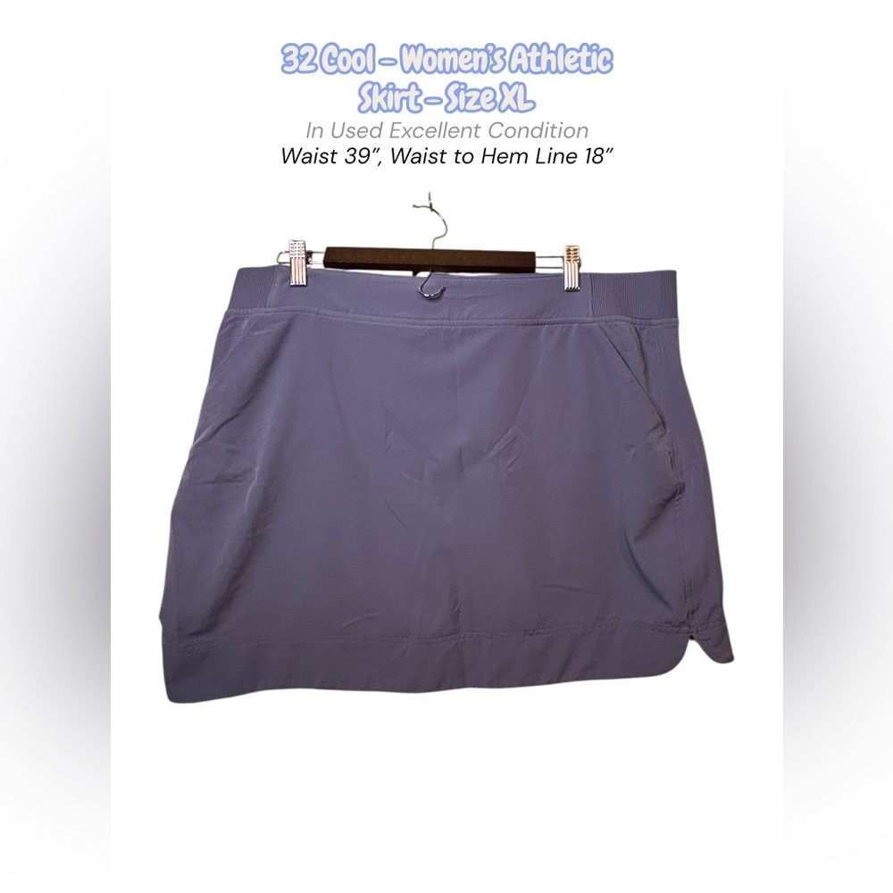 32 Degrees Cool Purple Athletic Skort Women’s XL Activewear Skirt Shorts
